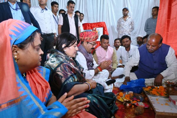 उप मुख्यमंत्री अरुण साव ने 20.25 करोड़ के विकास कार्यों की घोषणा की,, लोरमी में 9.84 करोड़ के निर्माण कार्यों का किया भूमिपूजन
