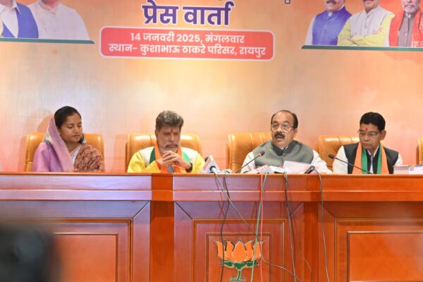 भाजपा के प्रयासों से पिछड़ा वर्ग को मिल रहा अधिकतम 50 प्रतिशत आरक्षण,कांग्रेस इसे शून्य करवाना चाहती थी : अरुण साव।